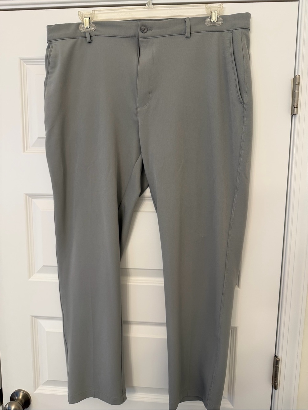Men's Greg Norman Gray Dress Pants